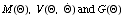 M(Θ), V(Θ, Overscript[Θ, .]) and G(Θ)