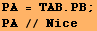 PA = TAB . PB ; PA // Nice 