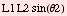 L1 L2 sin(θ2)