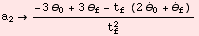 a_2 (-3 θ_0 + 3 θ_f - t_f (2 Overscript[θ, .] _0 + Overscript[θ, .] _f))/t_f^2