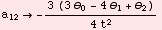 a_12 -(3 (3 θ_0 - 4 θ_1 + θ_2))/(4 t^2)