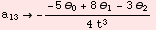 a_13 -(-5 θ_0 + 8 θ_1 - 3 θ_2)/(4 t^3)