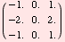 ( -1.`   0.`    1.`  )            -2.`   0.`    2.`            -1.`   0.`    1.`