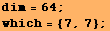 dim = 64 ; which = {7, 7} ; 